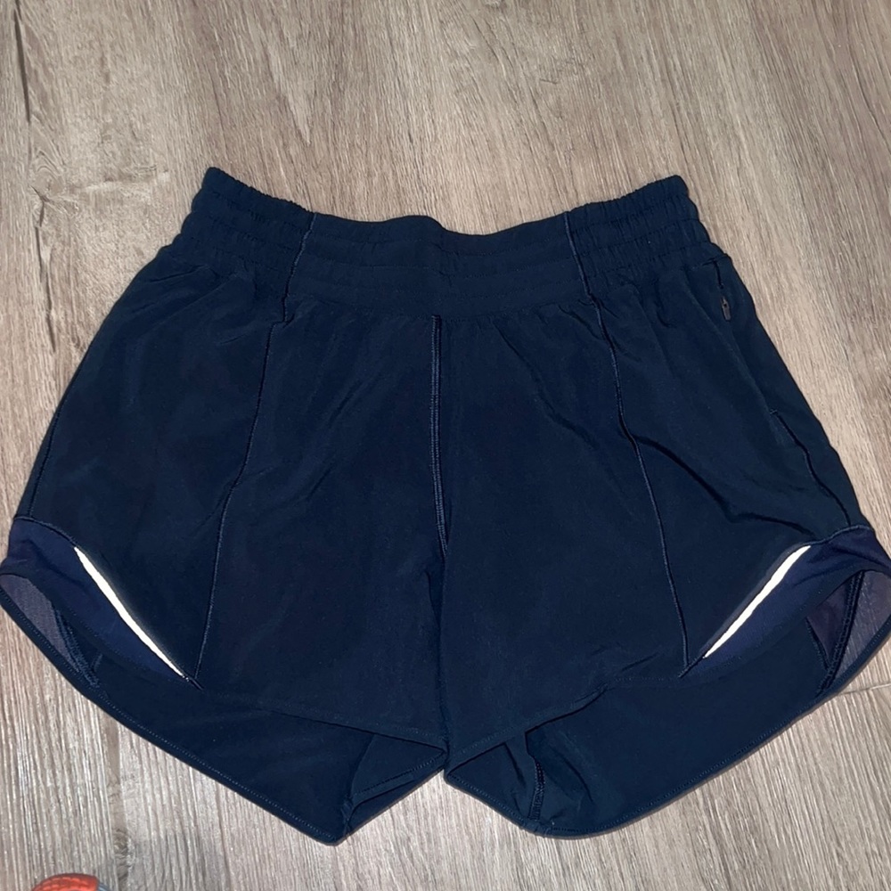 Navy lululemon shorts